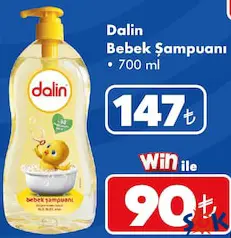 DALİN BEBEK ŞAMPUANI 700 ML fiyat ve kampanya bilgisi